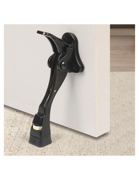 Tope de puerta ajustable ENYZTBI negro 10.16 cm alta resistencia Tope de puerta ajustable ENYZTBI negro 10.16 cm alta resistencia