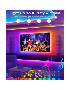 Tira de Luces LED MORIACC 3.0M para TV 23-43" Control Remoto 2