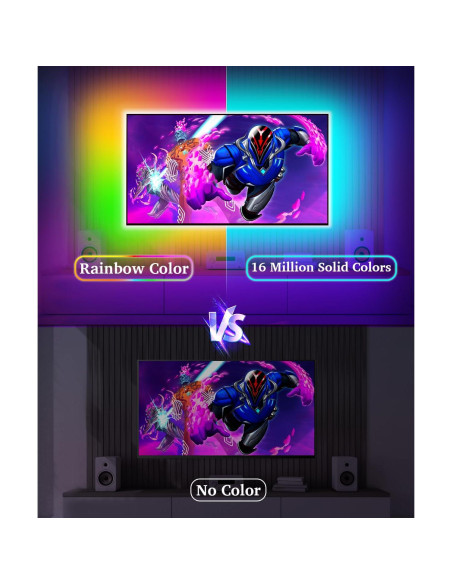 Tira de Luces LED MORIACC 3.0M para TV 23-43" Control Remoto