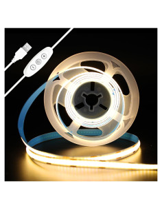 Tira LED COB 2M iNextStation 640 LEDs Blanco Cálido 3000K