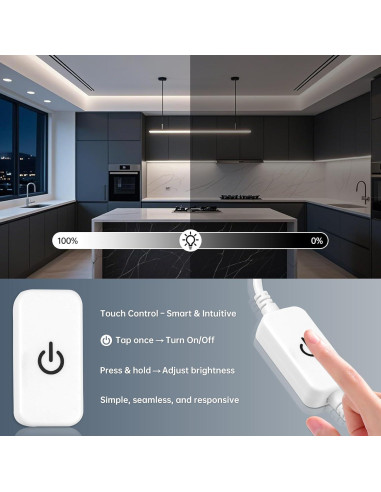 Tira LED 5m tlinkosta 600 LEDs Blanco Frío Regulable