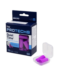 Tapones de Oído de Espuma Flents 10 Pares NRR 33 Púrpura