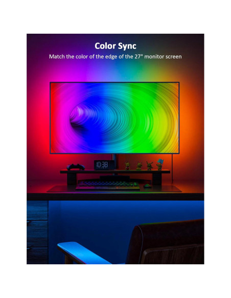 Luces LED de Retroiluminación Eastfine para Monitor 27" USB