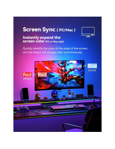 Barra de Luz LED JiaranTec G100 para PC/Mac 81.28cm 2