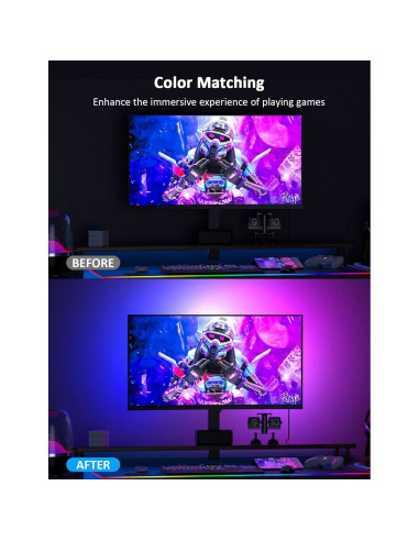 Luces LED de Retroiluminación Eastfine para Monitor 27" USB