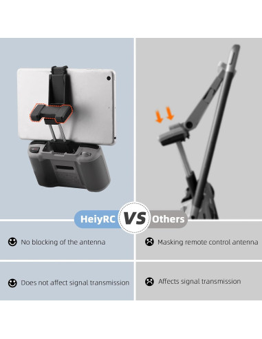 Soporte Ajustable para Tableta HeiyRC para Controlador DJI - 7 a 10.5 Pulgadas