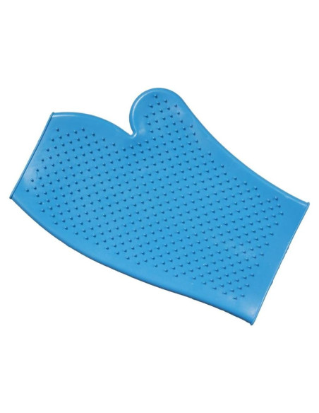 Guante de Aseo de Goma Tough 1 Turquesa para Caballos