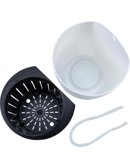 Juego de 4 Macetas de Plástico Blanco MyGift 12.7 cm Montadas en Pared