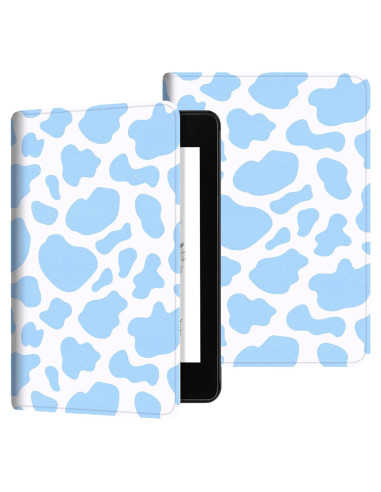 Funda BVCLKJPOI para Kindle 6" 11 Gen 2022 - Estampado Vaca Azul