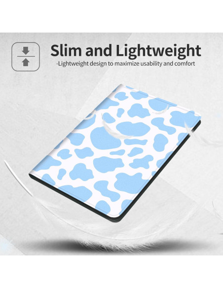 Funda BVCLKJPOI para Kindle 6" 11 Gen 2022 - Estampado Vaca Azul