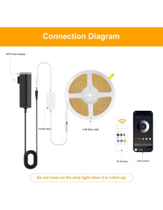 Tira LED COB 7.5m Pandery 3000K Regulable Control Remoto 2
