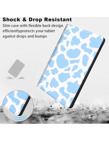 Funda BVCLKJPOI para Kindle 6" 11 Gen 2022 - Estampado Vaca Azul