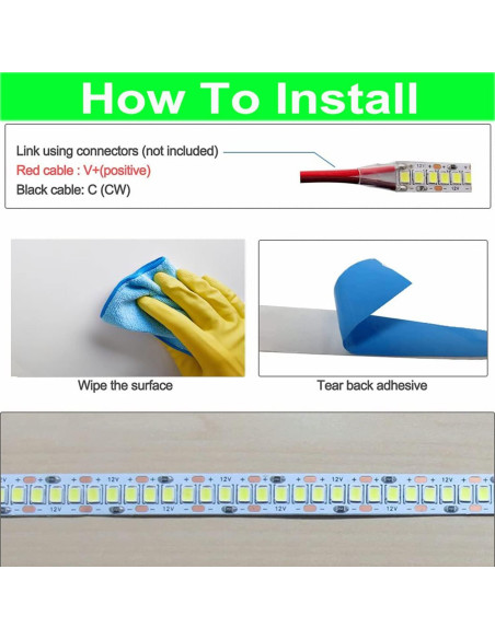 Tira LED SMD 2835 5m 1200 LEDs 26000LM Blanco Frío 6500K