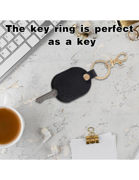 Funda de Llave de Cuero Sintético Negra para Llaves Rotas