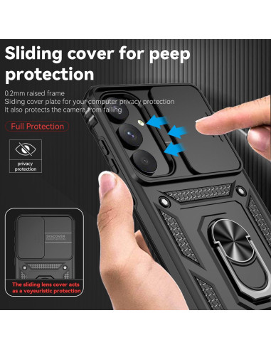 Funda SunStory para Samsung Galaxy A35 5G con soporte y tapa