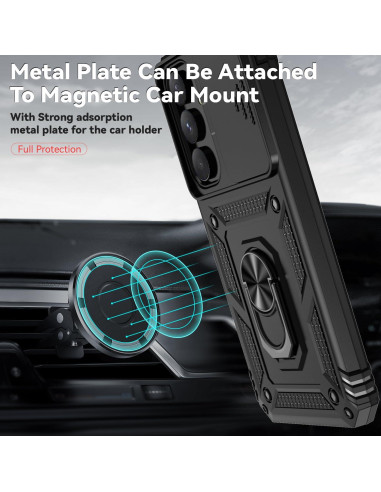 Funda SunStory para Samsung Galaxy A35 5G con soporte y tapa