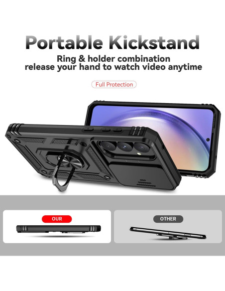 Funda SunStory para Samsung Galaxy A35 5G con soporte y tapa Funda SunStory para Samsung Galaxy A35 5G con soporte y tapa