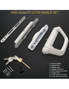 Juego de Manijas para Puerta Corredera ALYWASAI con Cerradura 2