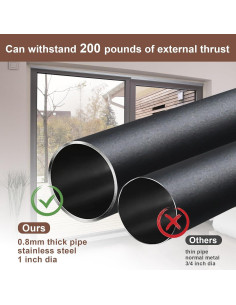 Barra de Seguridad Ajustable BeBecome para Puerta Corredera 43-127 cm 2