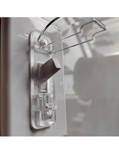 Cubierta de Interruptor de Luz LRANFOW, 2 Piezas Transparente