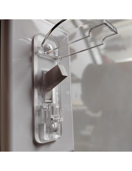 Cubierta de Interruptor de Luz LRANFOW, 2 Piezas Transparente