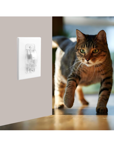 Cubierta de Interruptor de Luz LRANFOW, 2 Piezas Transparente