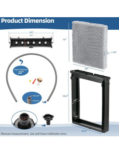Kit de Mantenimiento para Humidificador Sconva 4839 con Filtro Panel 35 2