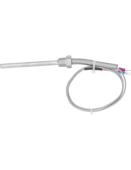 Termopar Tipo K Srliya 0-400C 8mm x 100mm Sonda Inoxidable