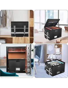 Caja de archivo a prueba de fuego ENGPOW con cerradura 33L 2