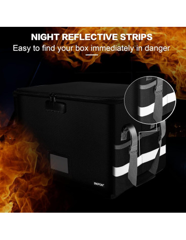 Caja de archivo a prueba de fuego ENGPOW con cerradura 33L