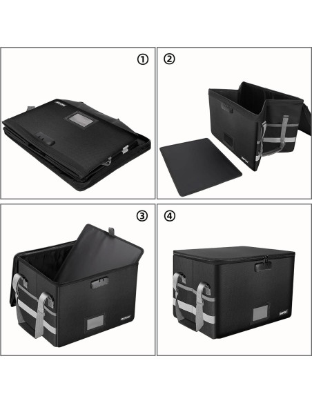 Caja de archivo a prueba de fuego ENGPOW con cerradura 33L