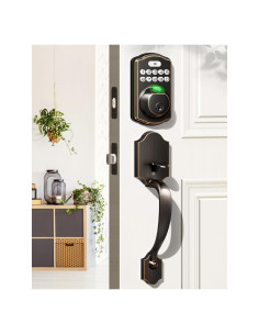 Cerradura Electrónica Veise KS02D con Huella Dactilar y Teclado