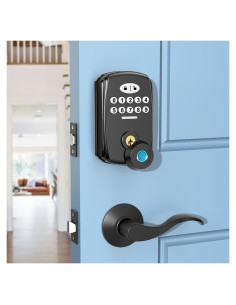 Cerradura Biométrica PHYSEN con Huella Dactilar y Manijas