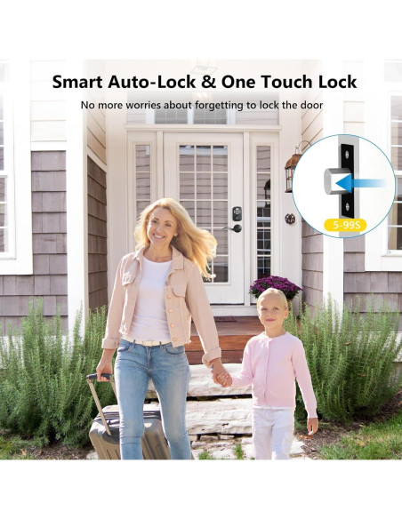 Cerradura Biométrica PHYSEN con Huella Dactilar y Manijas