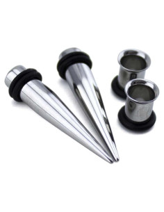 Kit de Estiramiento de Orejas Urban Body Jewelry 1 Gauge 4 Piezas