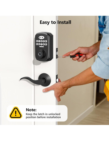 Cerradura Biométrica PHYSEN con Huella Dactilar y Manijas