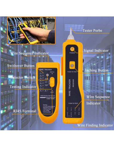 Juego de Crimpado RJ45 LEATBUY-TECH con Cortador y Pinzas
