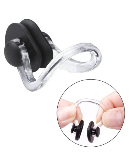 10 Clips para la Nariz Linwnil para Natación - Ajuste Universal