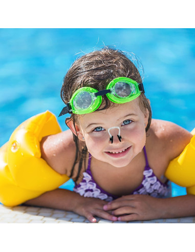 10 Clips para la Nariz Linwnil para Natación - Ajuste Universal