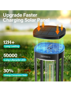 Luces de Camino Solares COXSENI 8PCS IP65 40LM Jardín 2