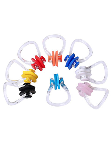 Clip de Nariz de Silicona Wode Shop - 8 Piezas Impermeables