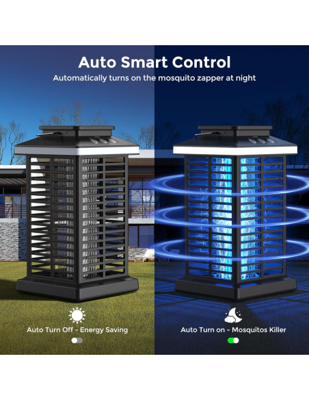 Zapper de Insectos KOOSA 4000V Recargable con Luz LED