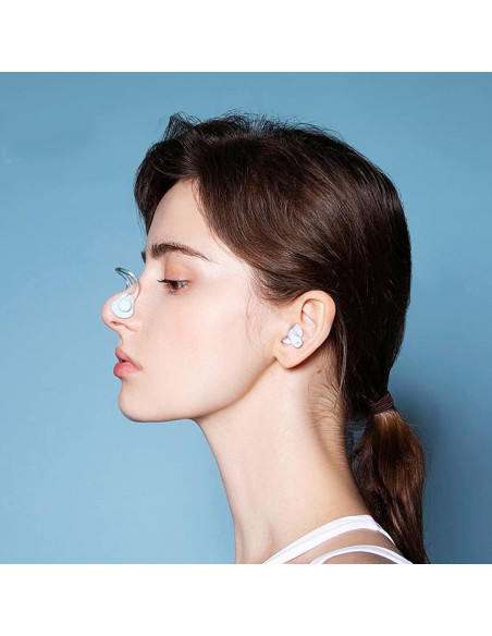 10 Clips para la Nariz Linwnil para Natación - Ajuste Universal