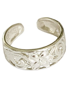 Anillo de Dedo del Pie Ajustable Leilani Plata .925 6mm Unisex