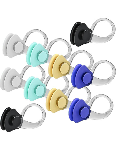 10 Clips para la Nariz Linwnil para Natación - Ajuste Universal