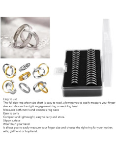 Herramienta de Medición de Talla de Anillo Tyenaza Acero Inoxidable 2
