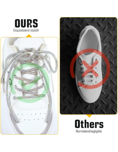 Cordoneras de Strass Brillantes Larrel 120cm para Zapatillas