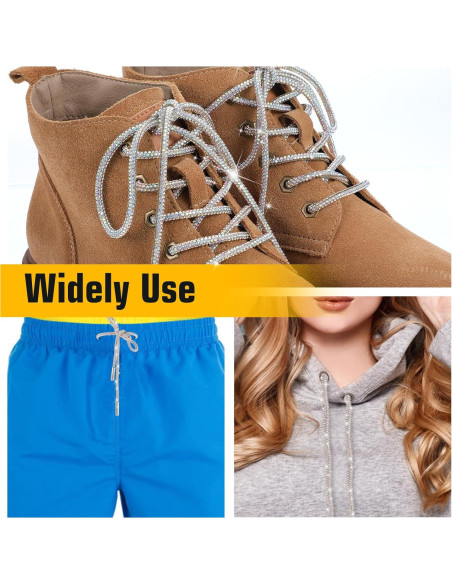 Cordoneras de Strass Brillantes Larrel 120cm para Zapatillas