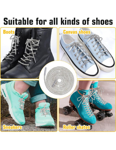 Cordoneras de Strass Brillantes Larrel 120cm para Zapatillas