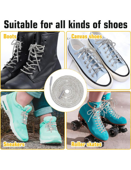Cordoneras de Strass Brillantes Larrel 120cm para Zapatillas